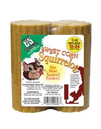 C and S, Sweet Corn Squirrelog, 2 Pack 