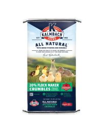 Kalmbach Feeds All Natural 20% Flock Maker Crumbles for Mixed Flocks of Poultry