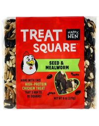 Happy Hen Treat Square, Seed & Mealworm, 6 oz.