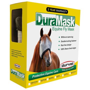 Durvet DuraMask Equine Fly Mask, no ears, XL