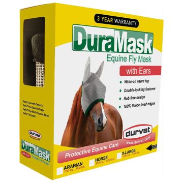 Durvet DuraMask Equine Fly Mask, with ears, Arabian