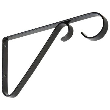 National Hardware Plant Brackets in Black, 6"