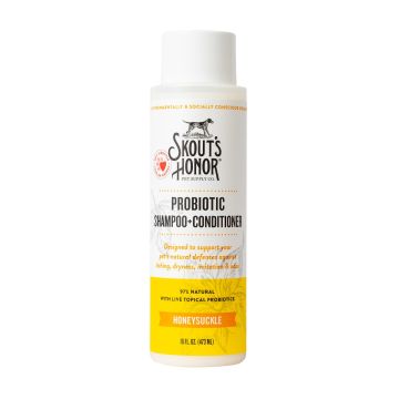 Skout's Honor Probiotic Shampoo + Conditioner, Honeysuckle, 16 oz.