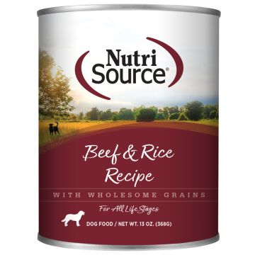 NutriSource® Beef & Rice Recipe Wet Dog Food, 13oz can