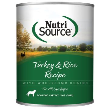 NutriSource® Turkey & Rice Recipe Wet Dog Food, 13oz can