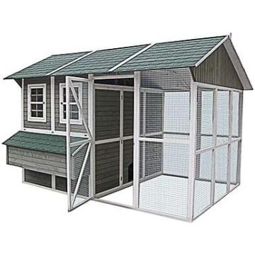 Extreme Chicken Barn Coop, Walk-In, Holds 24 Birds, 140.6 x 108.3 x 96-In.   