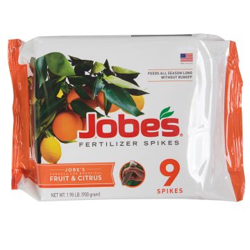 Jobe's, Fruits & Citrus 8-11-11 Fertilizer Spikes, 9 spikes