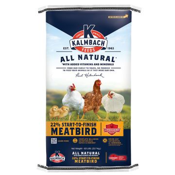 Kalmbach Feeds All Natural 22% Start-To-Finish Meatbird, 50 lbs.