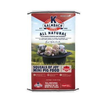 Kalmbach Feeds All Natural Squeals of Joy Mini Pig Food, 25 lbs.