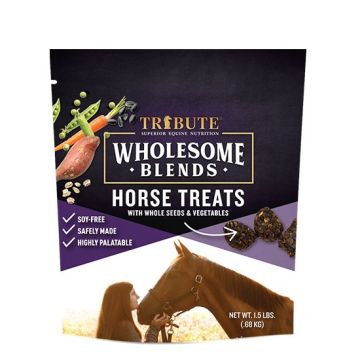 Tribute Wholesome Blends Horse Treat, Whole seeds and vegetables, 1.5 lbs.