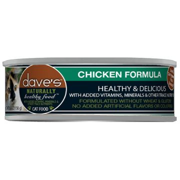 Dave's Naturally Healthy Cat Food Grain Free Chicken Formal, 5.5oz