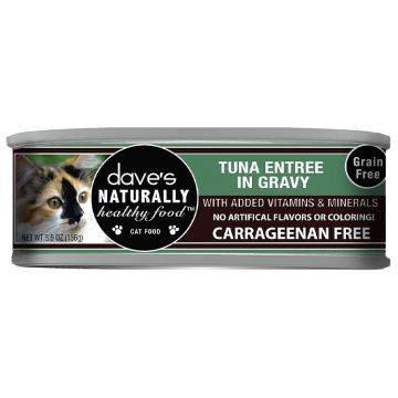 Dave's Naturally Healthy Cat Food Grain Free Tuna Entrée, 5.5oz