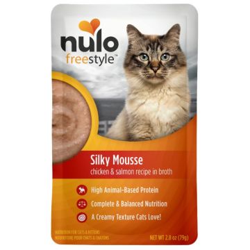 Nulo FreeStyle Cat Silky Mousse Grain Free Chicken & Salmon, 2.8 oz