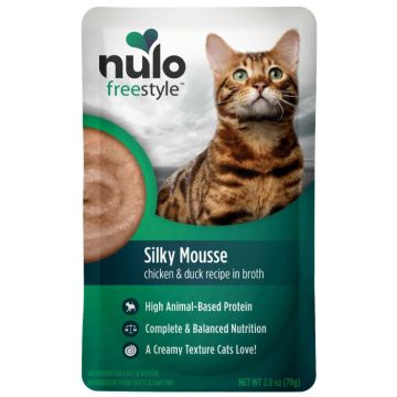 Nulo FreeStyle Cat Silky Mousse Grain Free Chicken & Duck, 2.8 oz