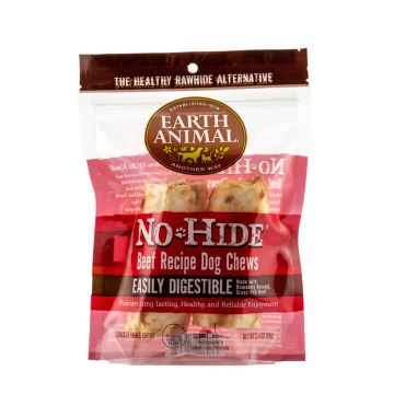 Earth Animal No-Hide Beef Rolls, Small, 2 Pack