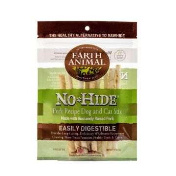 Earth Animal No-Hide PorkSTIX, 10 Pack