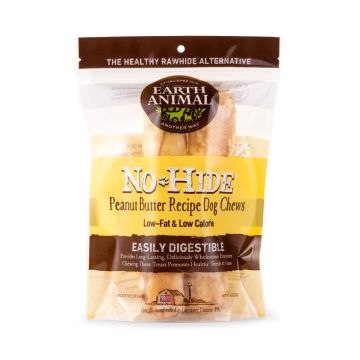 Earth Animal No-Hide Peanut Butter Rolls, 2 Pack