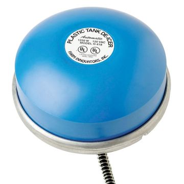 Farm Innovators, H-418 Ice Chaser 1250 Watt Cast Aluminum Floating Tank Deicer with Self Regulating Thermostat