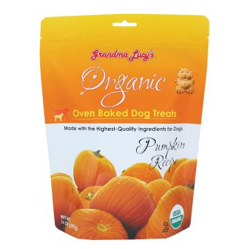 Grandma Lucy's Organic Baked Dog Treats, Pumpkin, 14 oz.