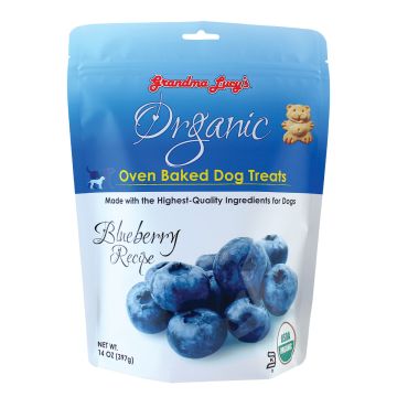 Grandma Lucy's Organic Baked Dog Treats, Blueberry, 14 oz.