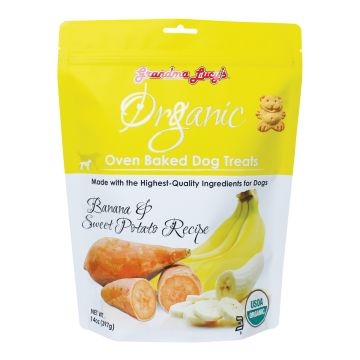 Grandma Lucy's Organic Baked Dog Treats, Banana & Sweet Potato, 14 oz.