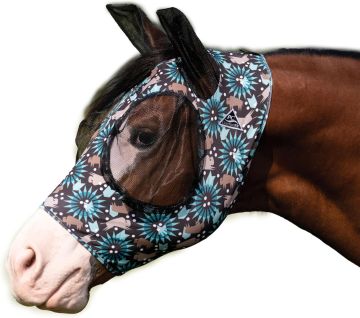 Professional's Choice, Comfort Fit Lycra Fly Mask Horse, Bison