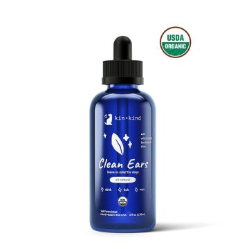 Kin+Kind Organic Clean Ears (Leave-In Dog Ear Cleaner) - 4 oz