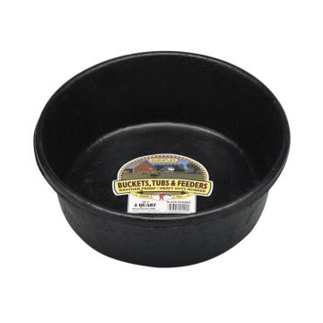 Rubber Feed Pan, 4 Quart