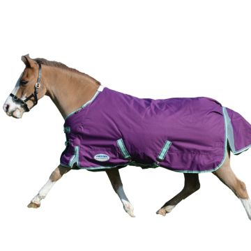 Weatherbeeta Comfitec Premier Freedom Pony Standard Neck Medium,, Purple/Navy/Mint