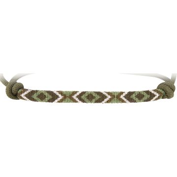 Cashel Beaded Rope Halter with Leadrope, Olive