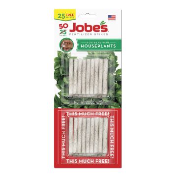 Jobe's, Houseplants 13-4-5 Fertilizer Spikes, 50 spikes