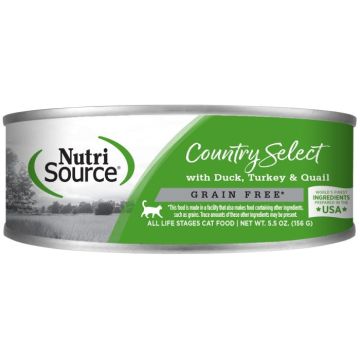 NutriSource® Country Select Grain Free Cat Food, 5.5oz. can