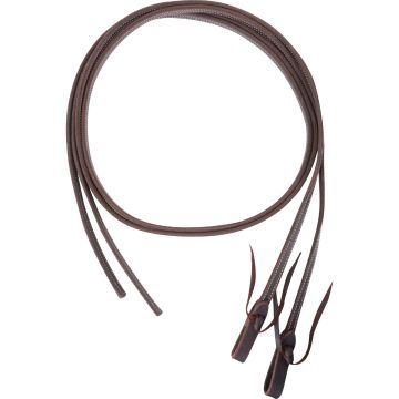 Martin Saddlery Split Reins 5/8-inch Thick Tied Ends with Double Stitched Heavy Latigo