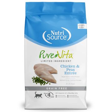 NutriSource® PureVita Chicken & Peas Entrée Limited Ingredient Grain Free Dry Cat Food