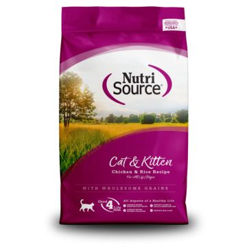 NutriSource® Chicken & Rice Recipe Cat & Kitten Dry Cat Food