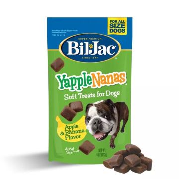 Bil-Jac Yapple-Nanas Dog Treats, Apple & Banana, 4 oz