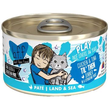 BFF - Play Chicken & Tuna Til' Then Grain Free Cat Food, 2.8 oz. Can