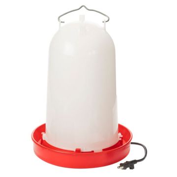 API Heated Poultry Waterer, 3 Gallon