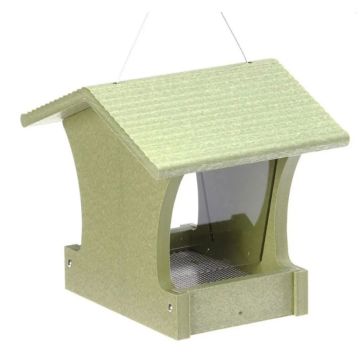 Birds Choice, Small Hopper Bird Feeder in Green Recycled Plastic