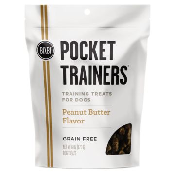 Bixbi - Pocket Trainers Peanut Butter Flavor Dog Treats, 6 oz.