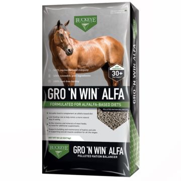 Buckeye Nutrition Gro 'N Win Alfa Ration Balancer, 50 lbs.