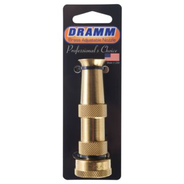 Dramm Heavy-Duty Brass Adjustable Hose Nozzle