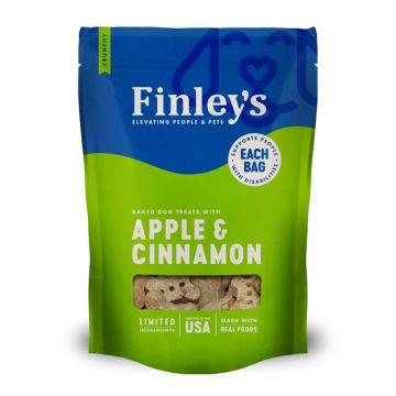 Finley's Apple & Cinnamon Crunchy Biscuit Dog Treats, 12 oz