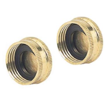 Green Thumb, 2 Pack, Brass Hose Cap