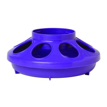 Little Giant Plastic Screw-On Poultry Feeder Base, 1 Quart