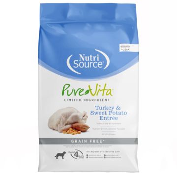 NutriSource® PureVita Turkey & Sweet Potato Entrée Limited Ingredient Grain Free Dry Dog Food