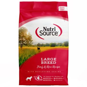 NutriSource® Beef & Rice Recipe Large Breed Dry Dog Food, 26 lbs