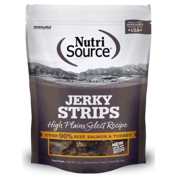 NutriSource®, High Plains Select Jerky Dog Treats, 4 oz.