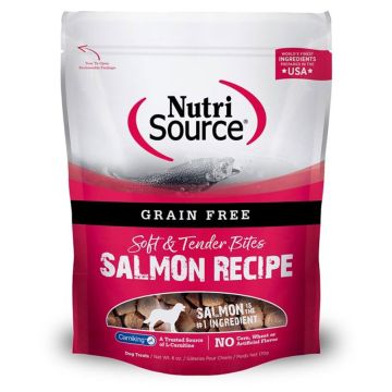 NutriSource®, Salmon Bites Grain Free Dog Treats, 6 oz.