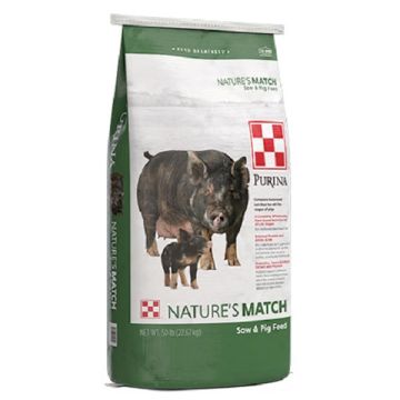 Purina Nature’s Match Sow & Pig Complete, 50 lbs.